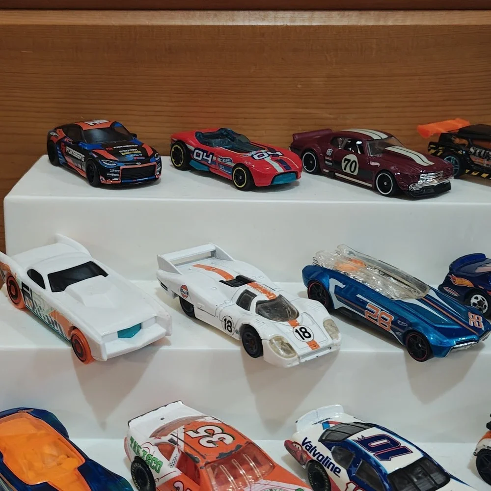 24 Piece Modern 2000-2026 Hot Wheels Numbered Race Cars Used Loose Bundle Lot